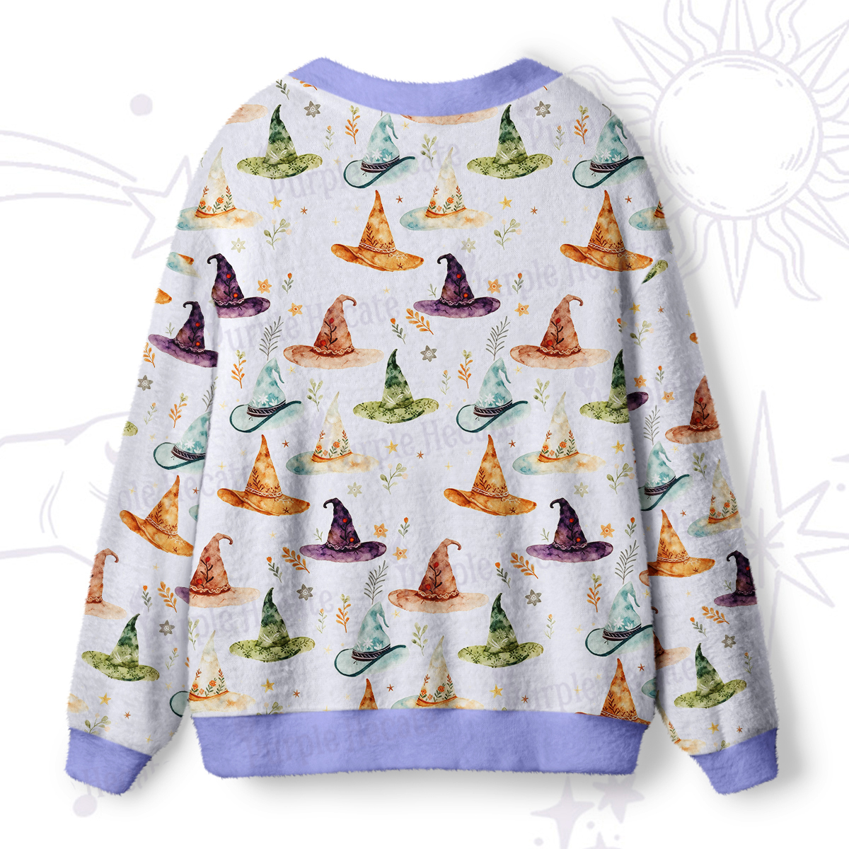 Purplehecate Witch Hat Ugly Cardigan Sweaters