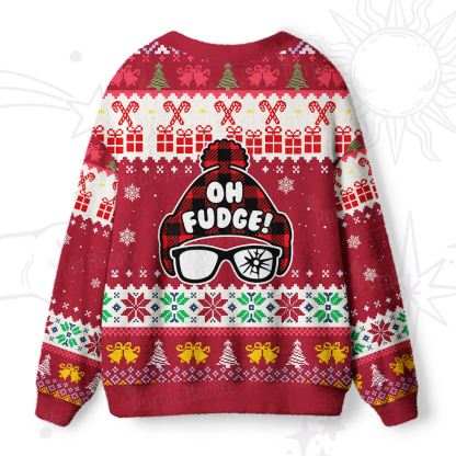 Purplehecate Oh Fudge Christmas Ugly Cardigan Sweaters