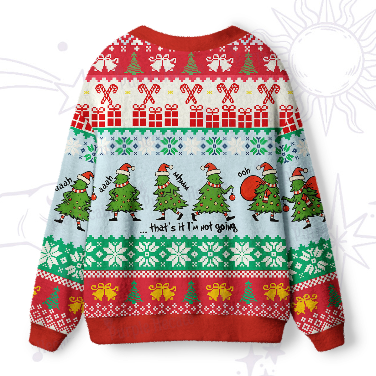 Purplehecate That's It I'm Not Going Christmas Ugly Cardigan Sweaters