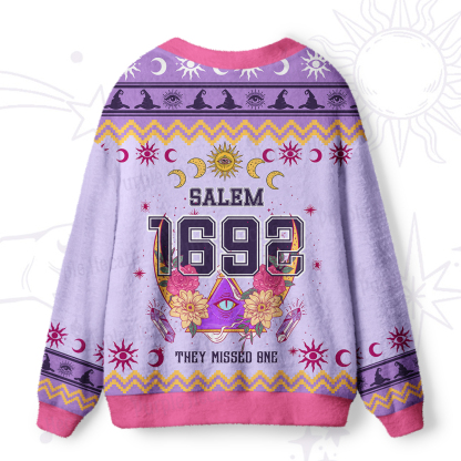 Purplehecate Salem 1692 They Missed One Ugly Cardigan Sweaters