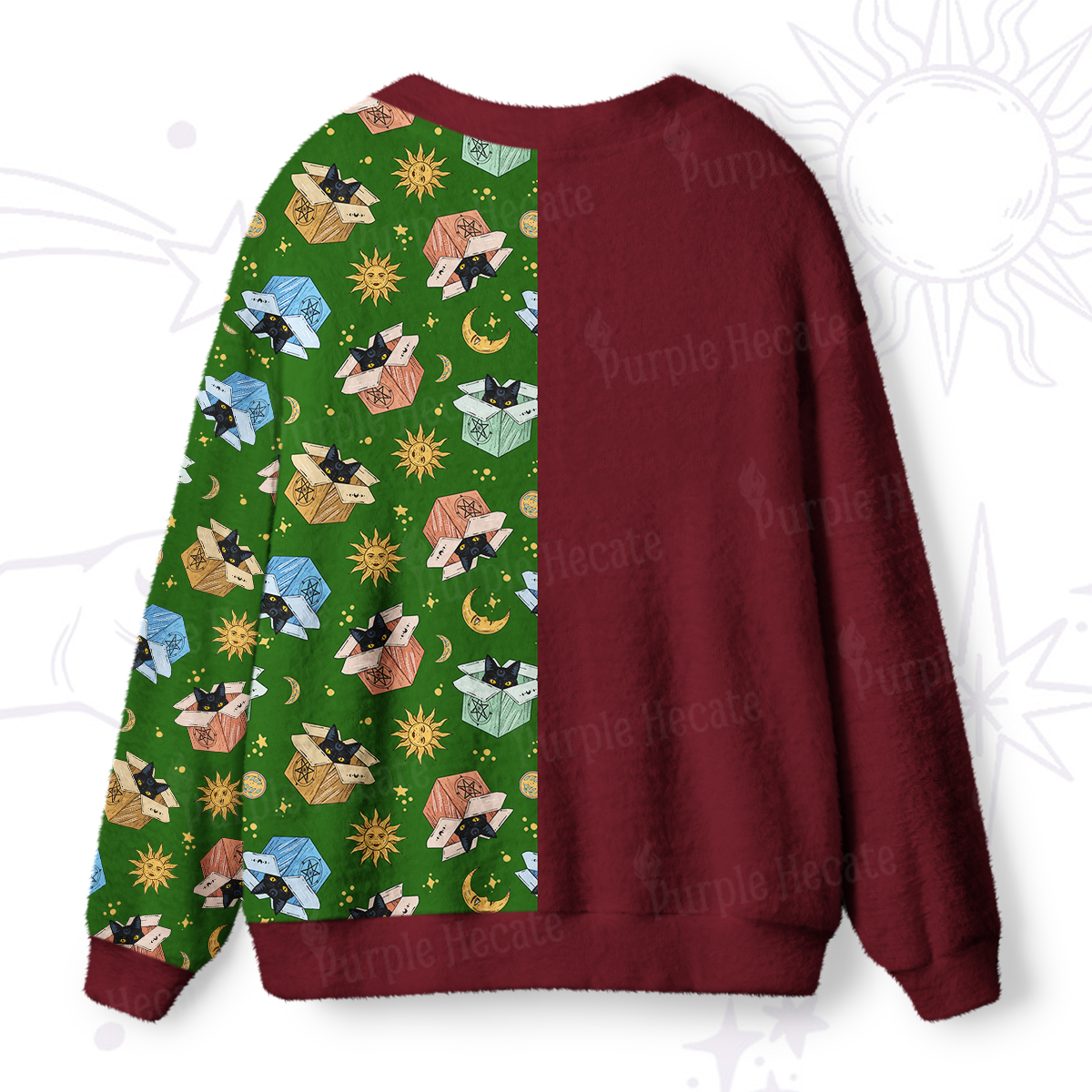 Purplehecate The Hermit The Recluse in the Box Ugly Cardigan Sweaters