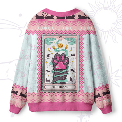 Purplehecate The Beans Cat Tarot Ugly Cardigan Sweaters