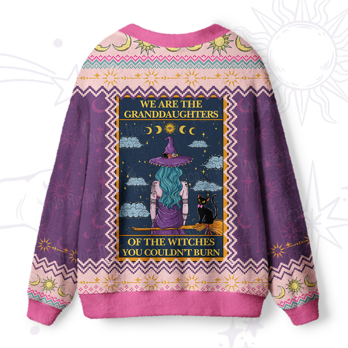 Purplehecate We Are the Granddaughters of the Witches You Could Not Burn Ugly Cardigan Sweaters