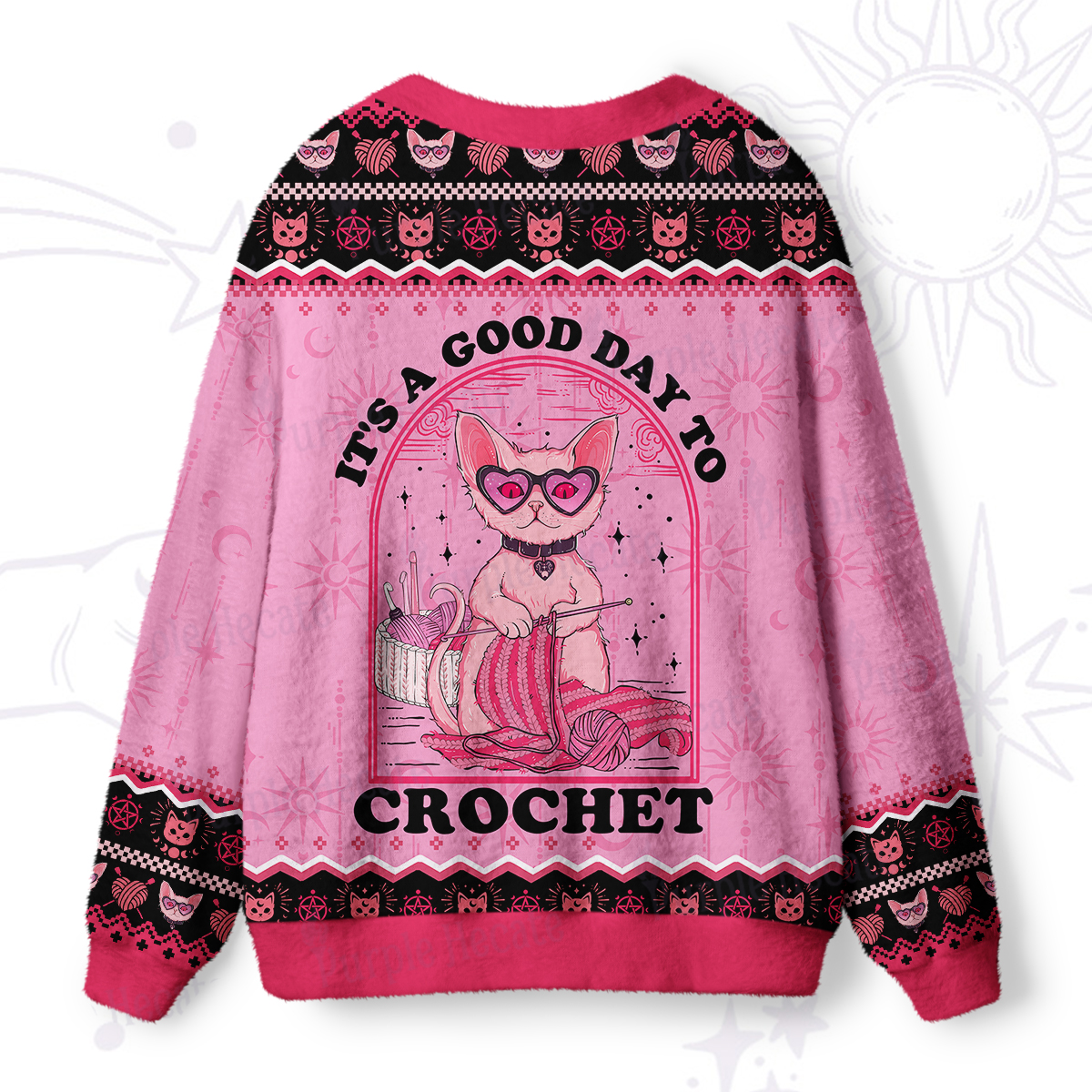 Purplehecate It's A Good Day To Crochet Ugly Cardigan Sweaters