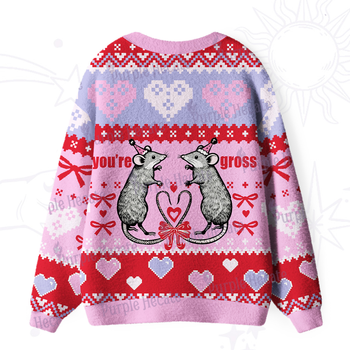 Purplehecate You're Gross Ugly Cardigan Sweaters