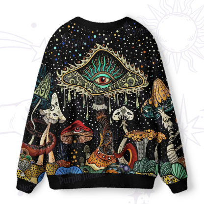 Purplehecate The Eyes of Nature Ugly Cardigan Sweaters