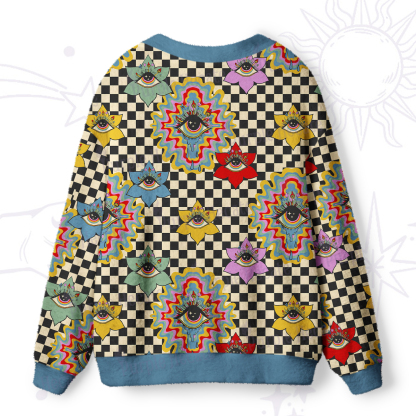 Purplehecate Third Eye Bloom Ugly Cardigan Sweaters