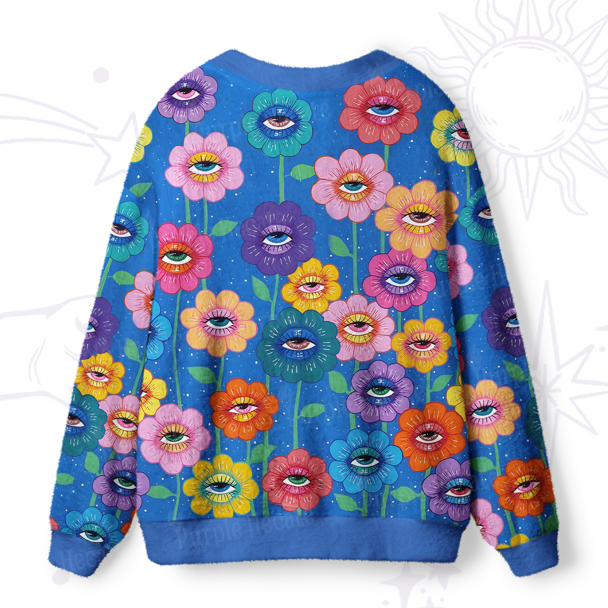 Purplehecate Garden of Illusion Ugly Cardigan Sweaters