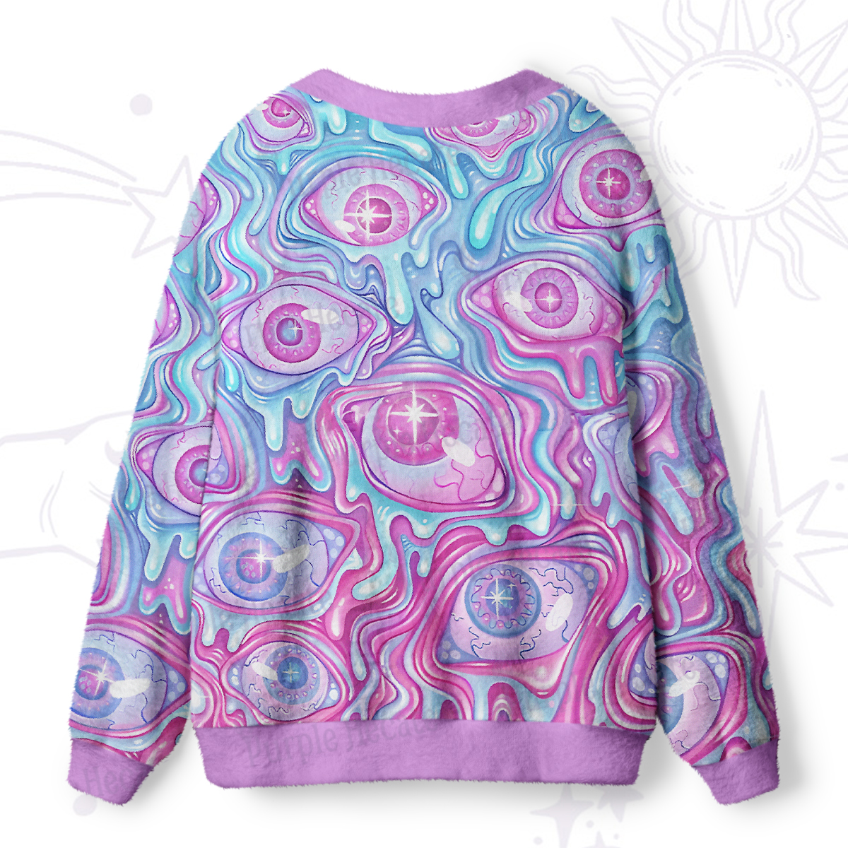 Purplehecate Pastel Flow Ocular Ugly Ugly Cardigan Sweaters
