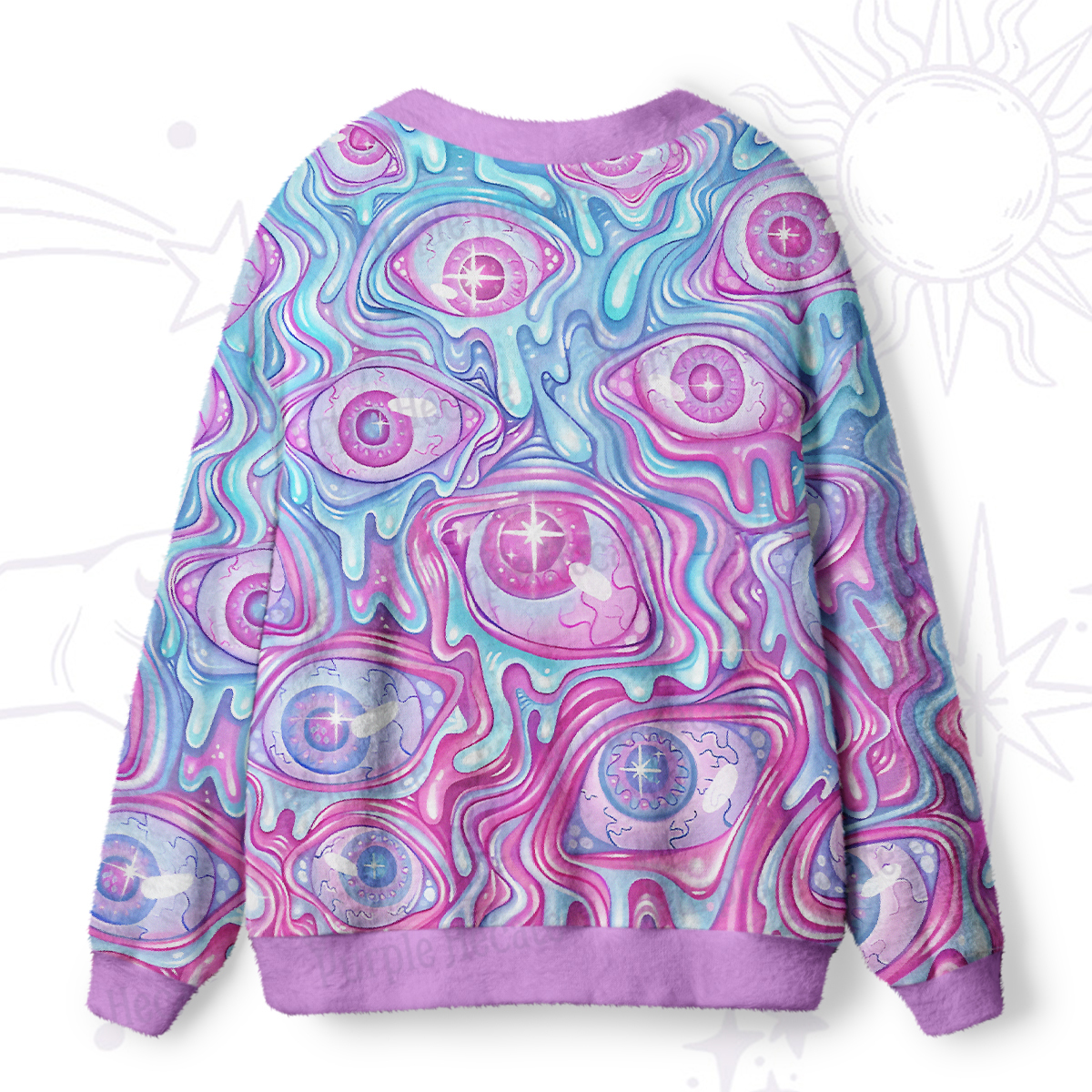 Purplehecate Pastel Flow Ocular Ugly Ugly Cardigan Sweaters