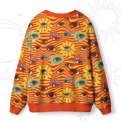 Purplehecate Flower Vision Ugly Cardigan Sweaters