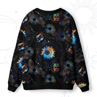 Purplehecate Cosmic Vibes Ugly Cardigan Sweaters