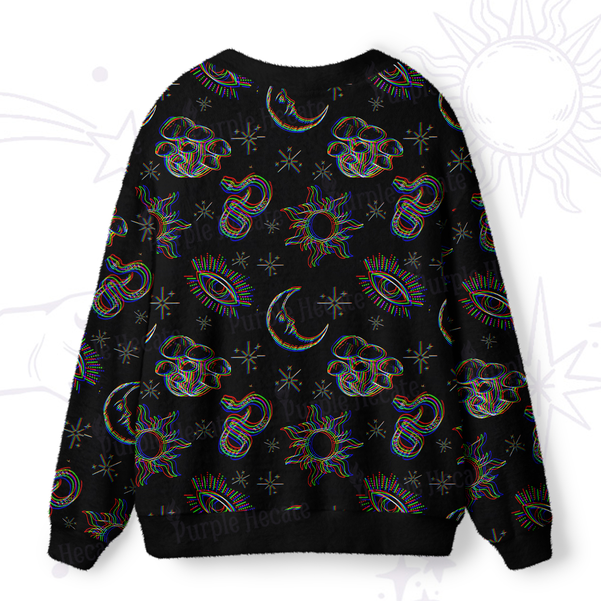 Purplehecate Eye of the Serpent Stars Ugly Cardigan Sweaters