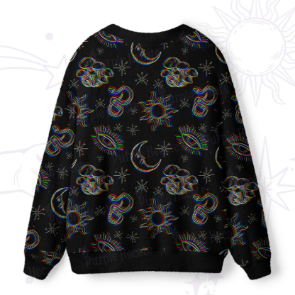 Purplehecate Eye of the Serpent Stars Ugly Cardigan Sweaters