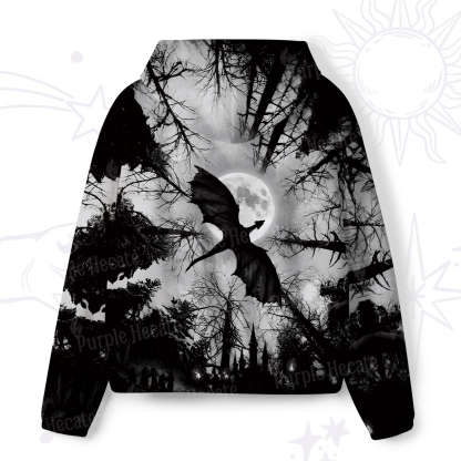 Purplehecate Dark Fantasy Dragon All-Over Print Hoodie