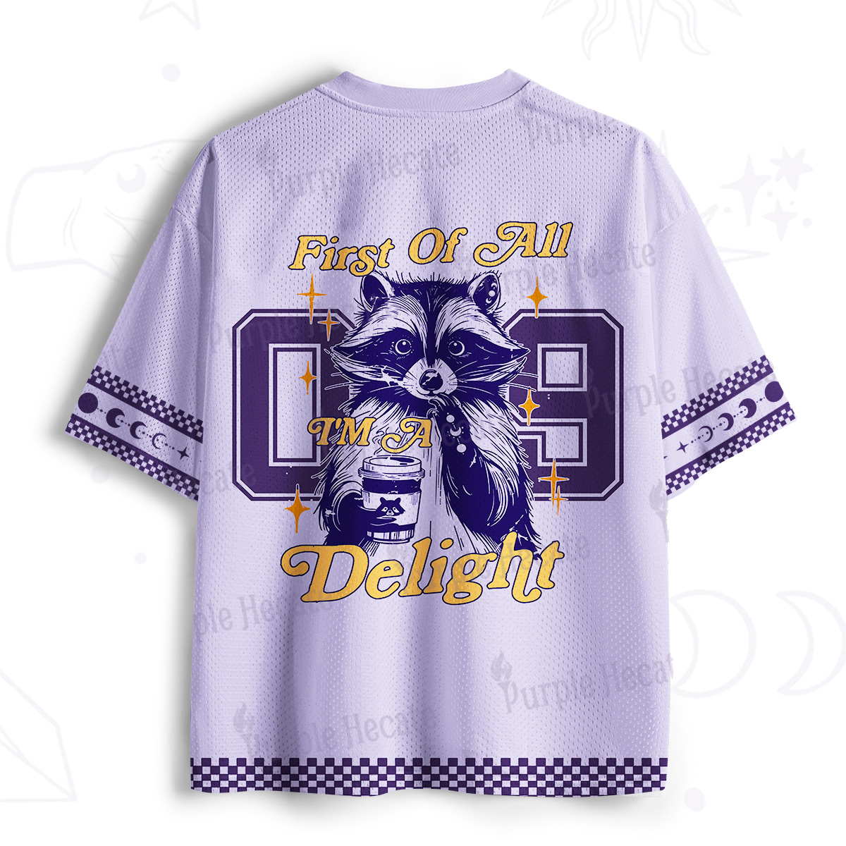 Purplehecate First Of All I'm A Delightful Opossum Mesh Jersey