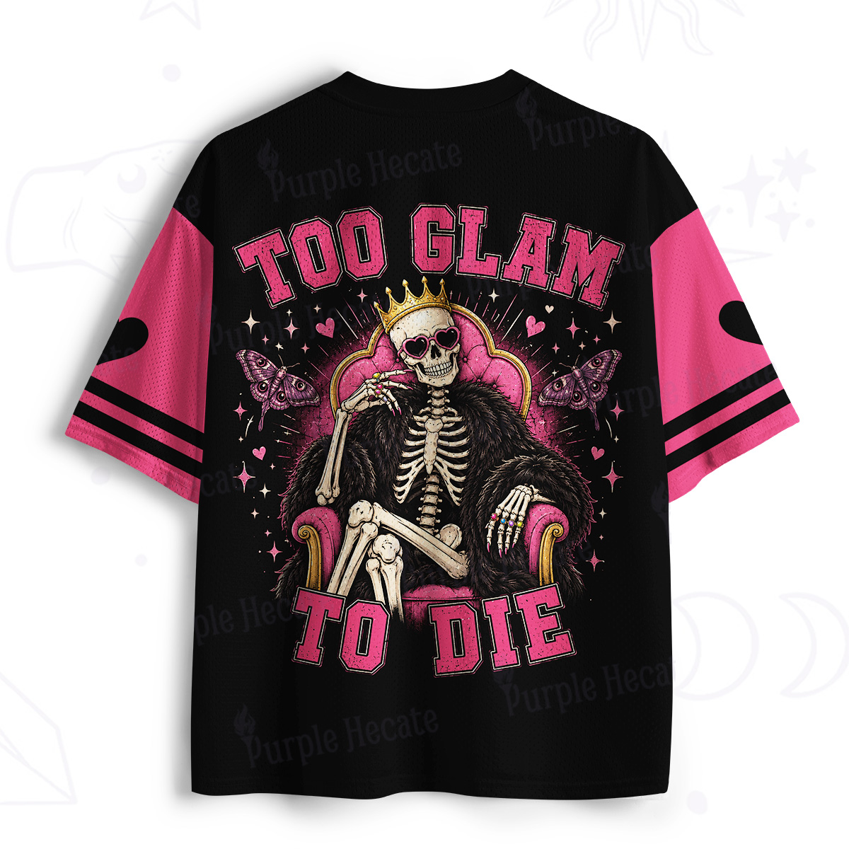 Purplehecate Too Glam To Die Mesh Jersey