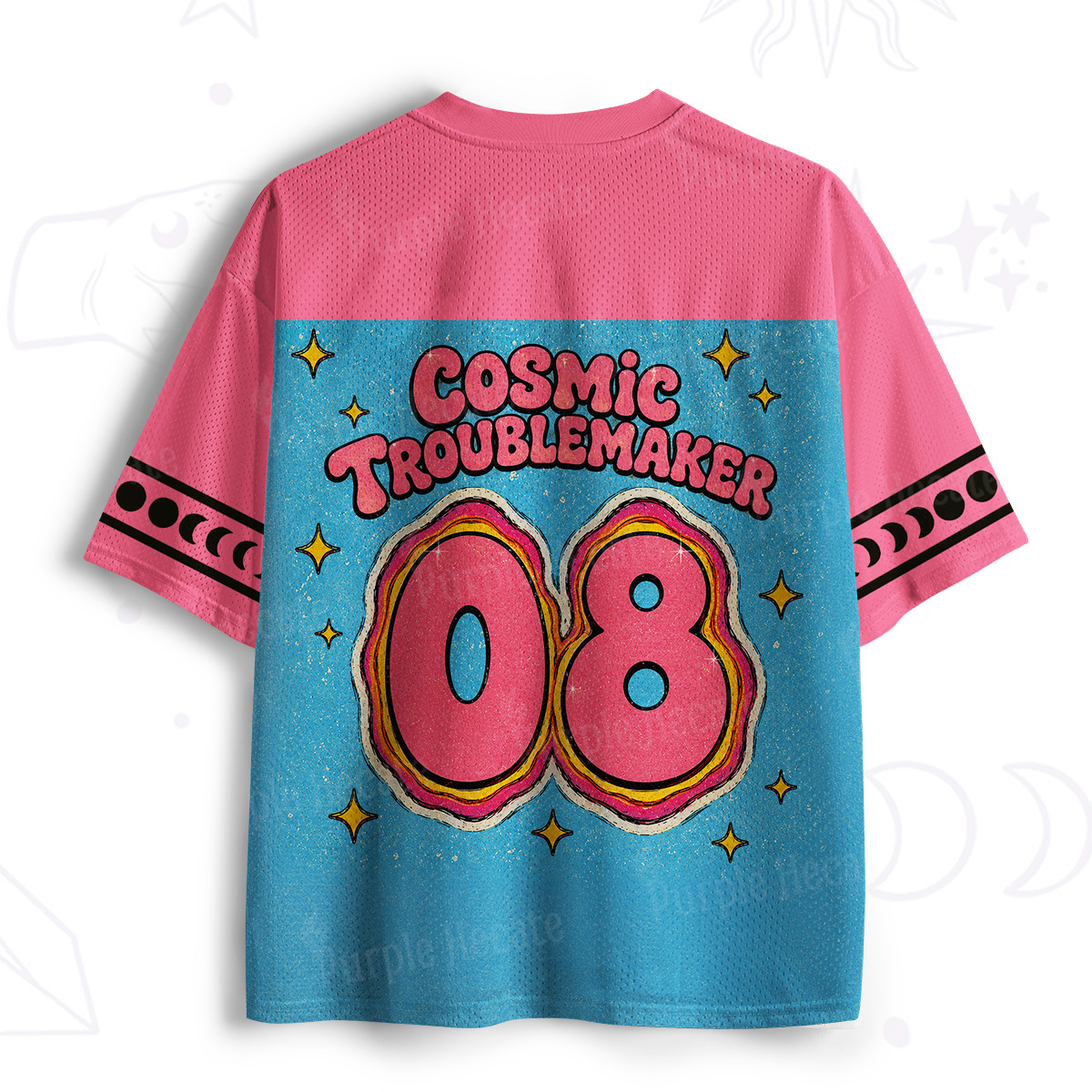 Purplehecate Cosmic Troublemaker Black Cat Mesh Jersey