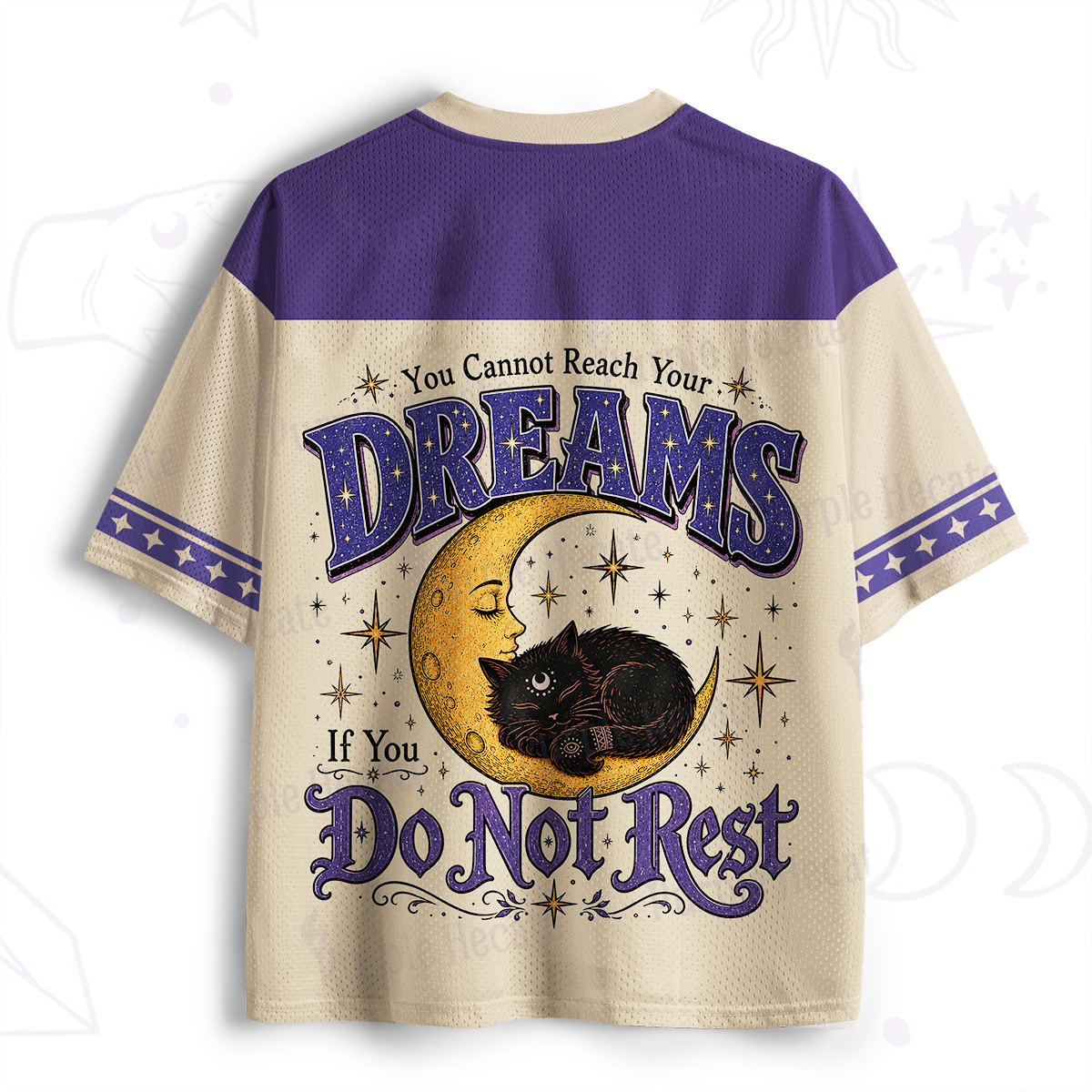 Purplehecate Rest Is Part of Reaching Your Dreams Mesh Jersey