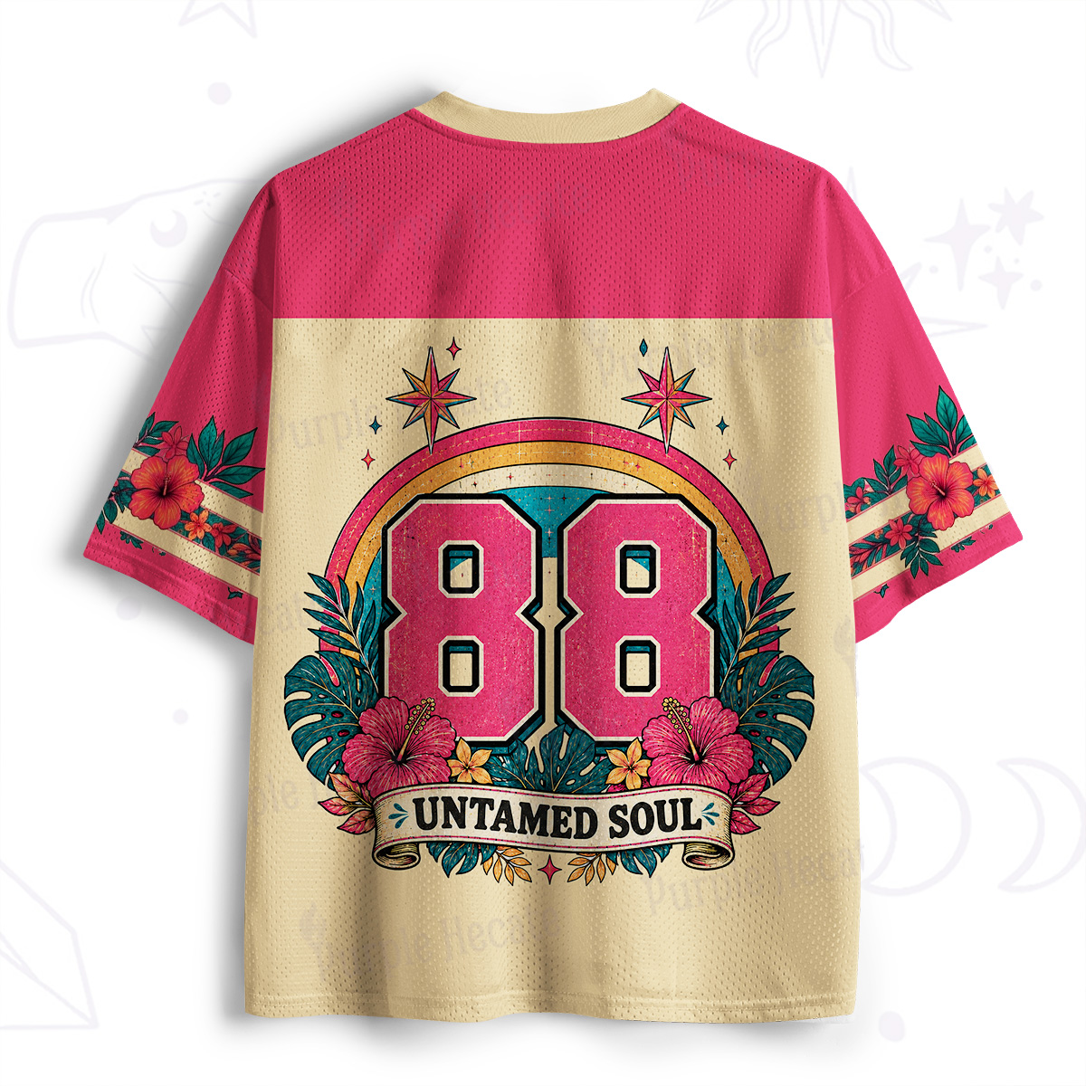 Purplehecate Untamed Soul Rainbow Leopard One Mesh Jersey
