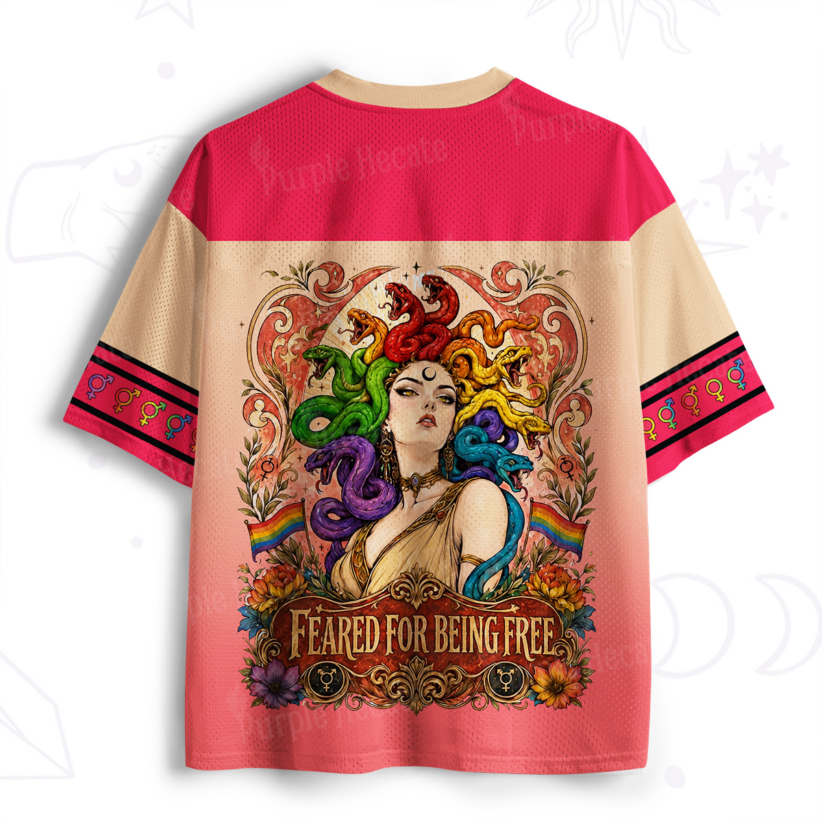 Purplehecate Feared For Being Free Medusa Mesh Jersey