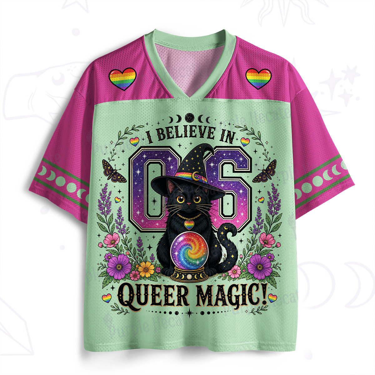 Purplehecate I Believe In Queer Magic Mesh Jersey