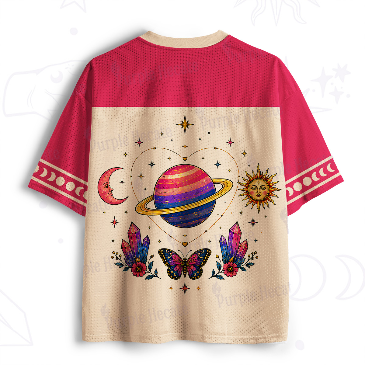 Purplehecate Love In Every Orbit Mesh Jersey