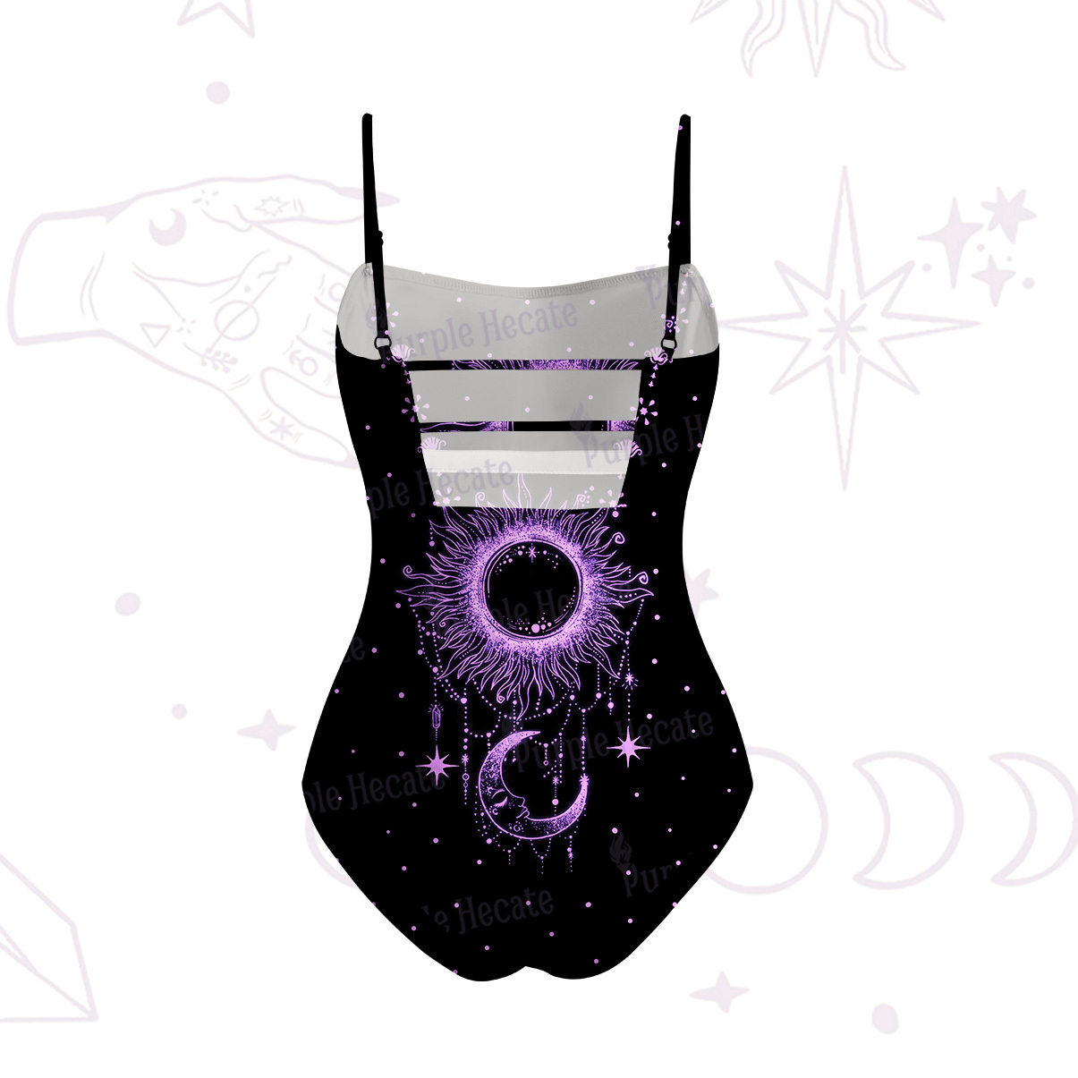 Purplehecate Radiance Of Sun And Moon Slim-Strap Swimsuit