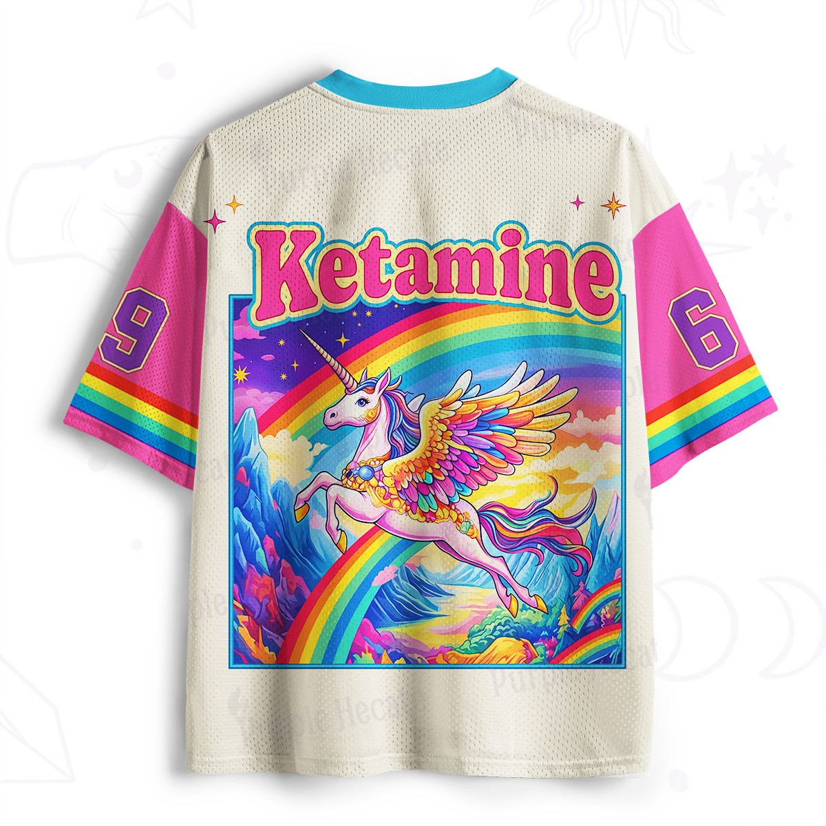 Purplehecate Ketamine Rainbow Unicorn Mesh Jersey