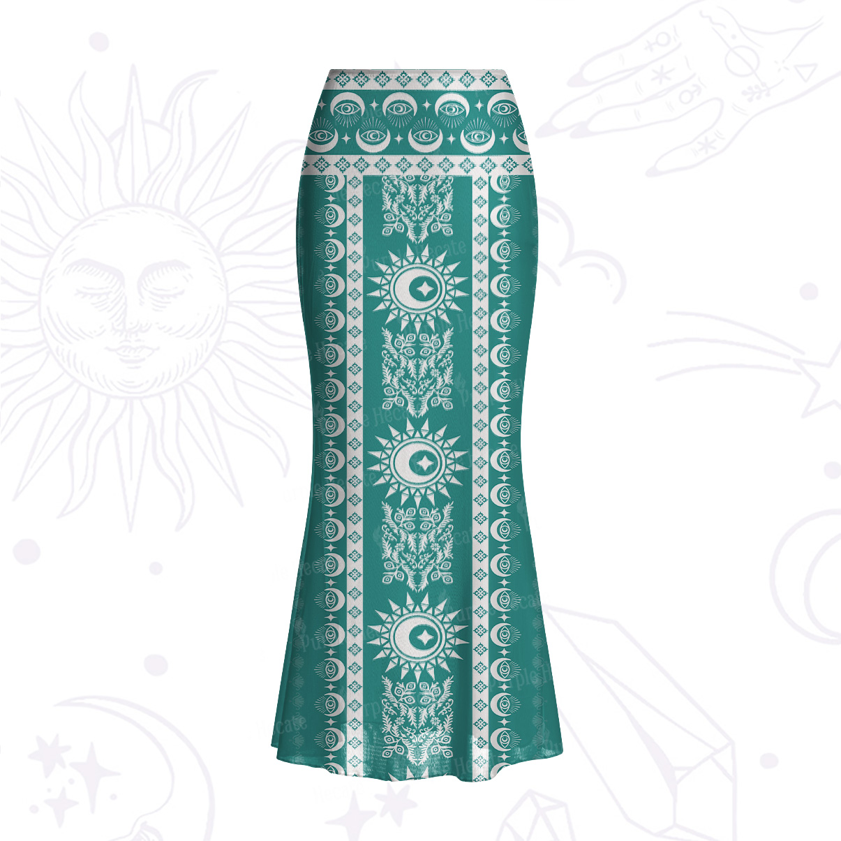 Purplehecate Visionary Sun Mesh Mermaid Hem Skirt