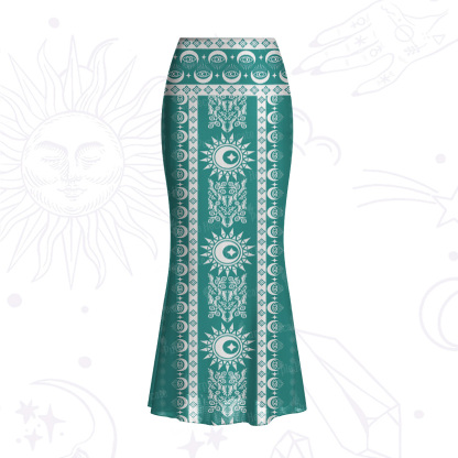 Purplehecate Visionary Sun Mesh Mermaid Hem Skirt