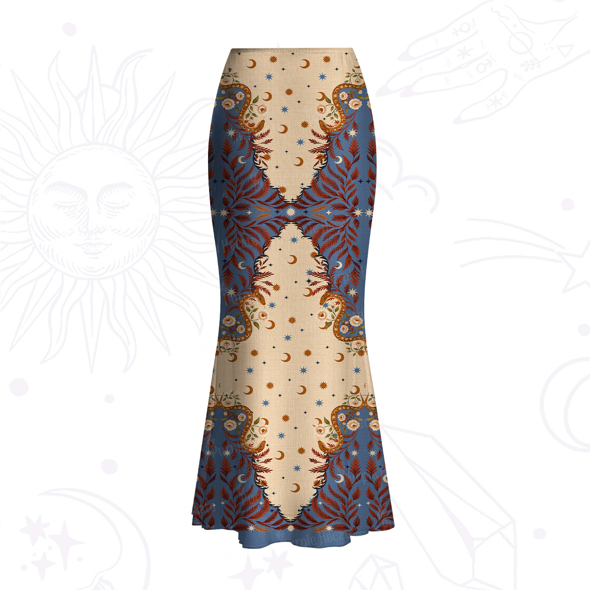 Purplehecate Celestial Ascension Mesh Mermaid Hem Skirt