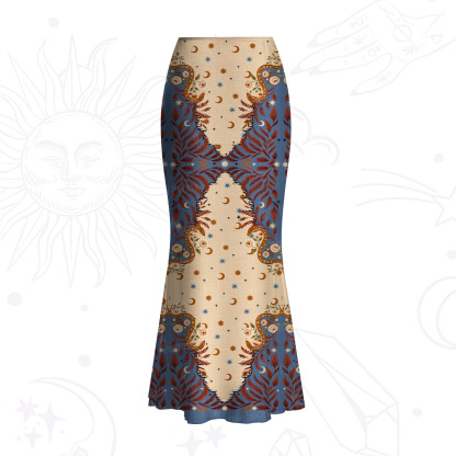 Purplehecate Celestial Ascension Mesh Mermaid Hem Skirt