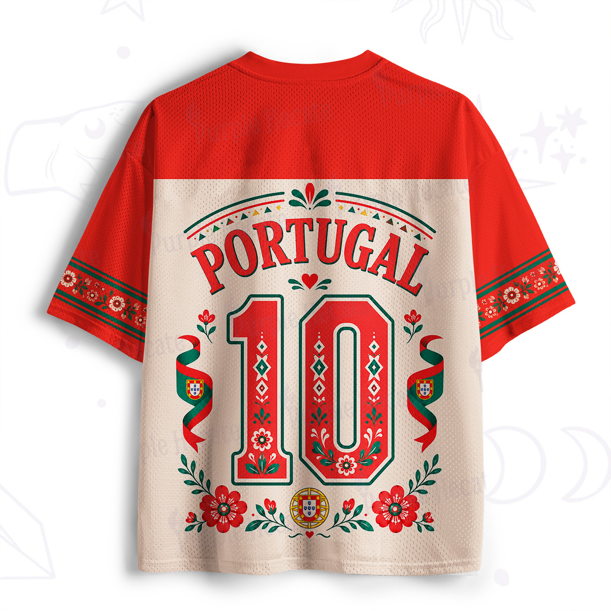 Purplehecate Swallow Portugal Soccer Mesh Jersey