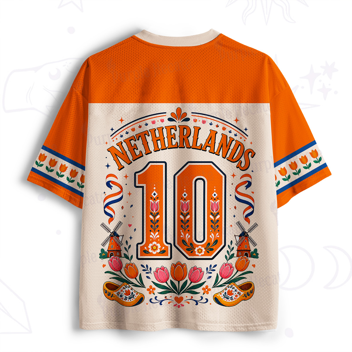 Purplehecate Dutch Tulip Rabbit Soccer Mesh Jersey