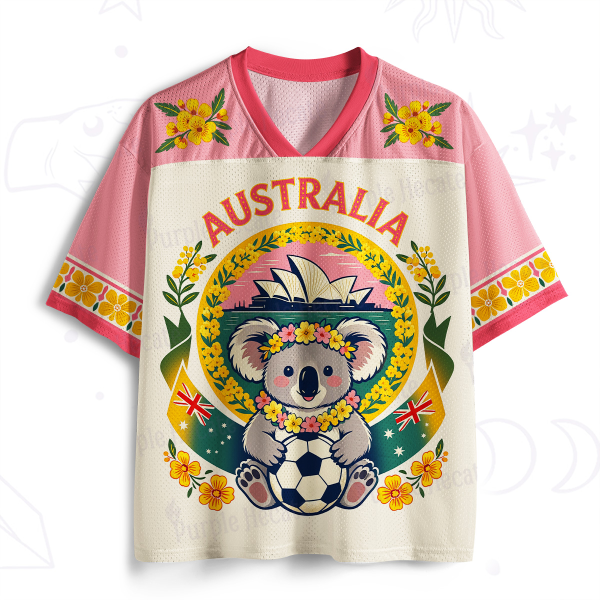 Purplehecate Australia Koala Football Mesh Jersey