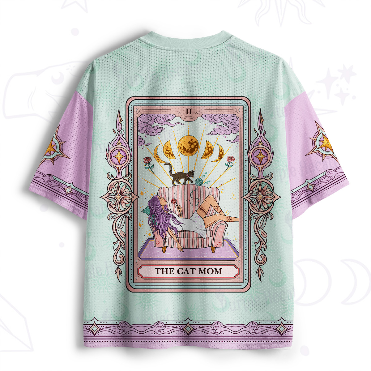 Purplehecate The Cat Mom Tarot Mesh Jersey