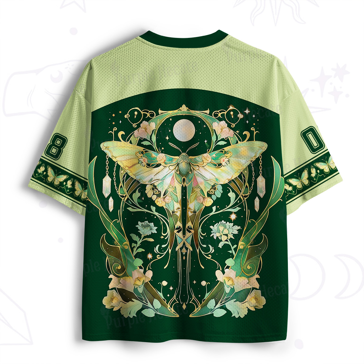 Purplehecate Moon Moth Rave Mesh Jersey