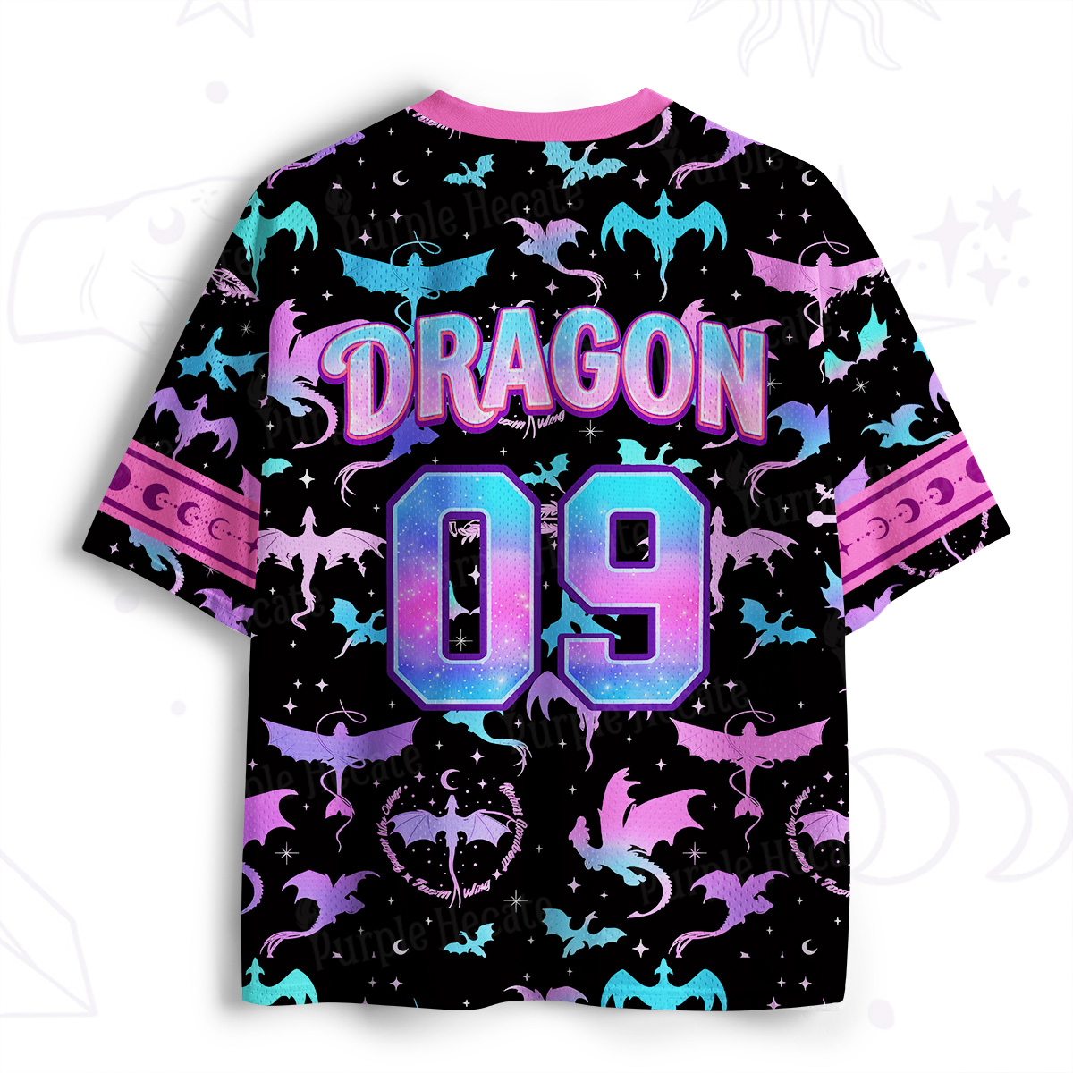 Purplehecate Neon Dragon Fantasy Mesh Jersey