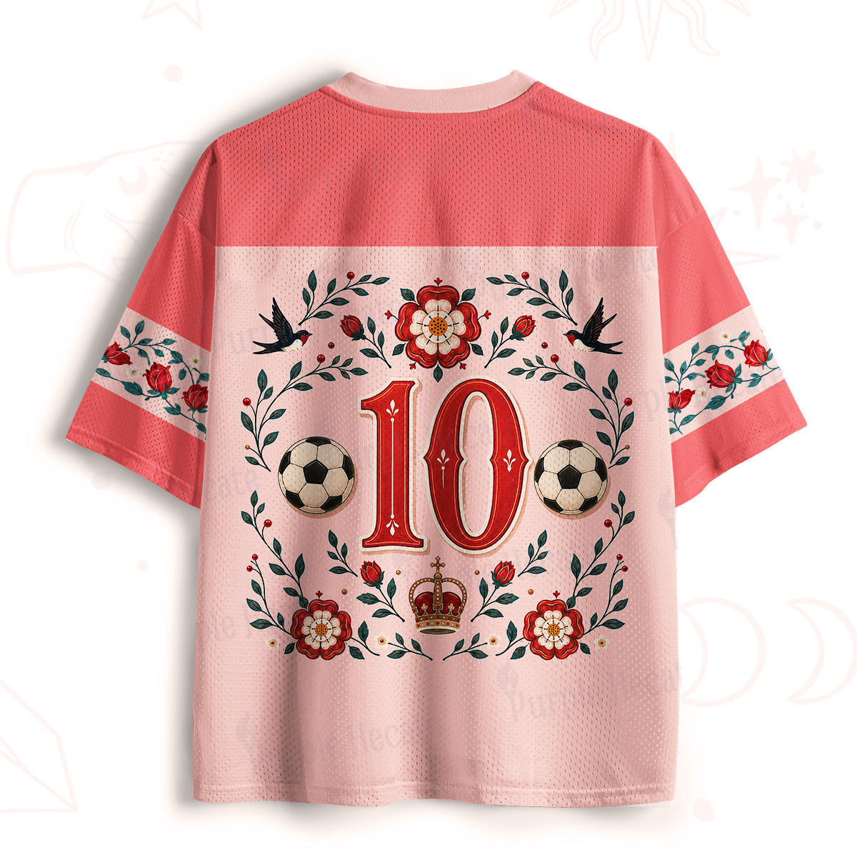 Purplehecate Royal Rose Squad Football Mesh Jersey