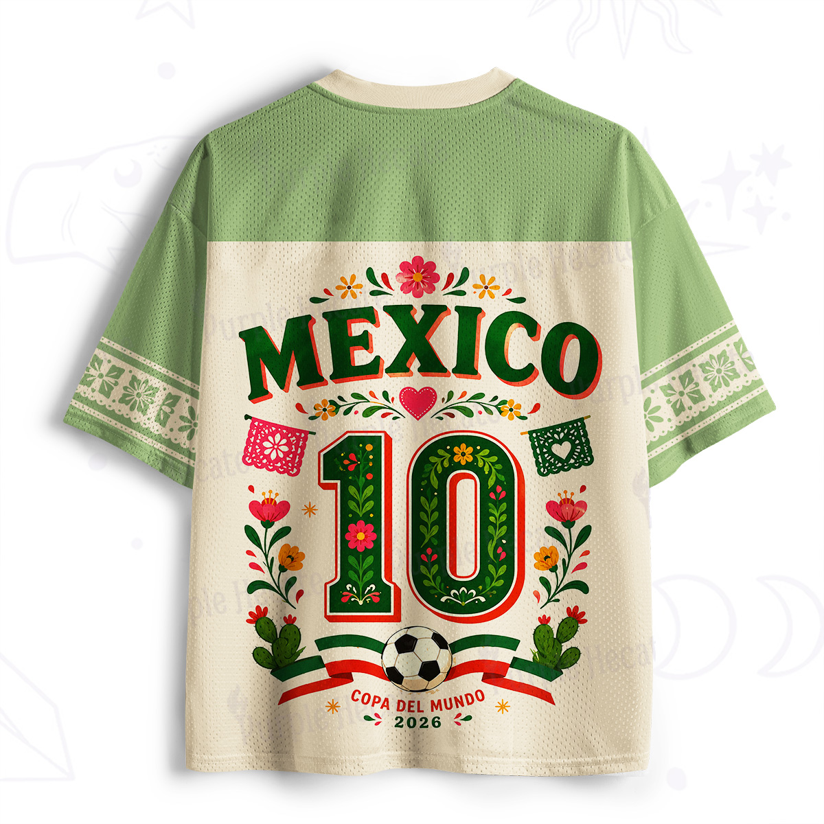 Purplehecate Floral Mexico Day of the Dead Soccer Mesh Jersey