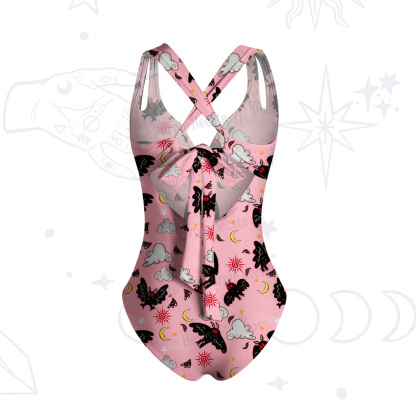 Purplehecate Cryptid Mothman One-Piece Swimsuit