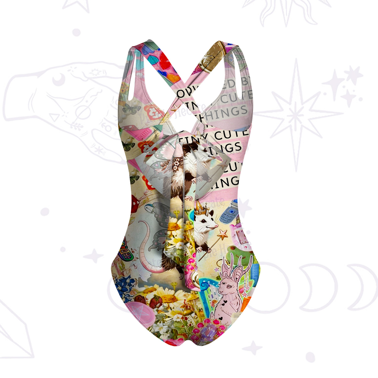 Purplehecate The Opossum Queen's Hoard One-Piece Swimsuit