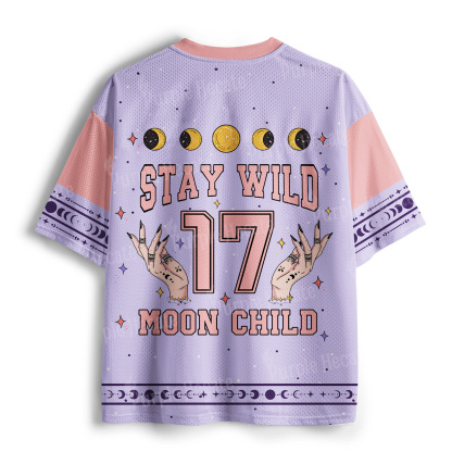 Purplehecate Stay Wild Moon Child Mesh Jersey