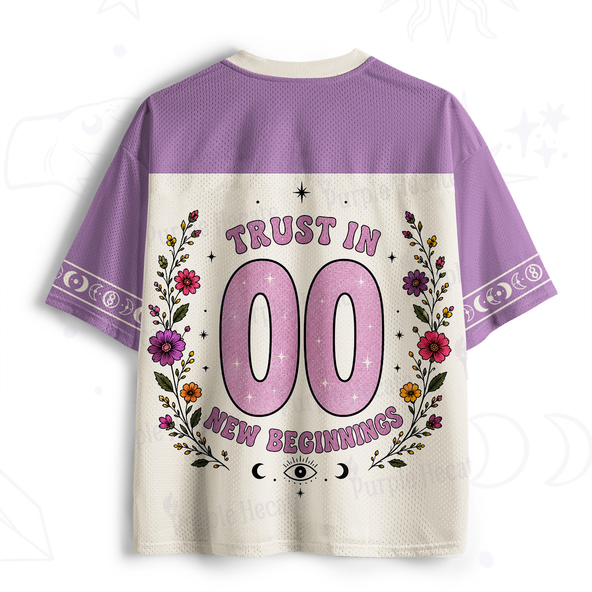 Purplehecate Trust In New Beginnings Black Cat Mesh Jersey