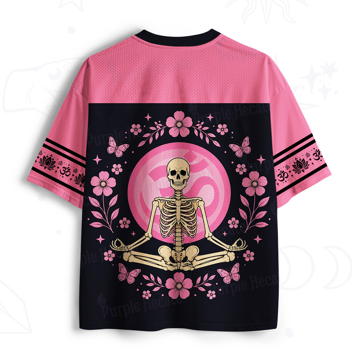 Purplehecate Namaste Motherf*cker Skeleton Mesh Jersey
