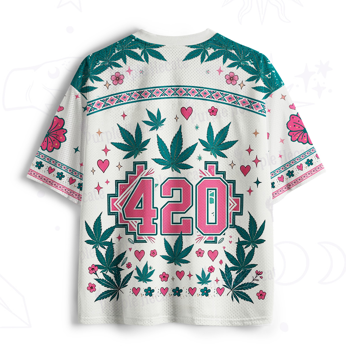 Purplehecate Drugs Not Hugs Mesh Jersey