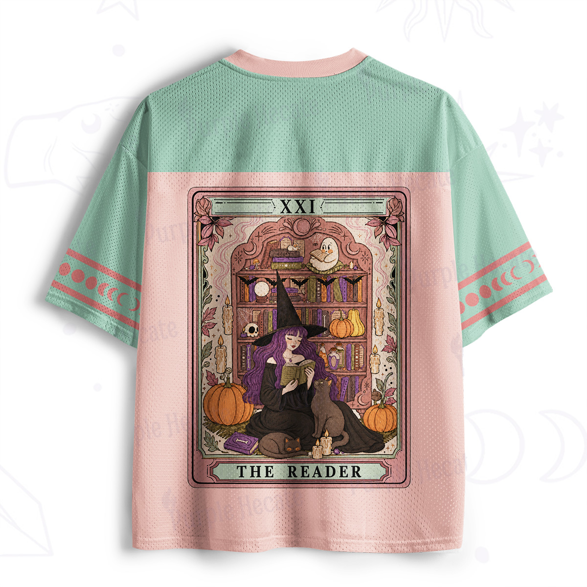Purplehecate The Reader Tarot Bookish Witch Mesh Jersey