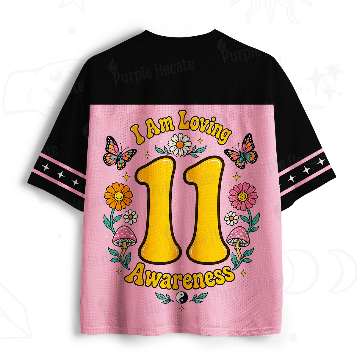 Purplehecate I Am Loving Awareness All‑Seeing Eye Mesh Jersey