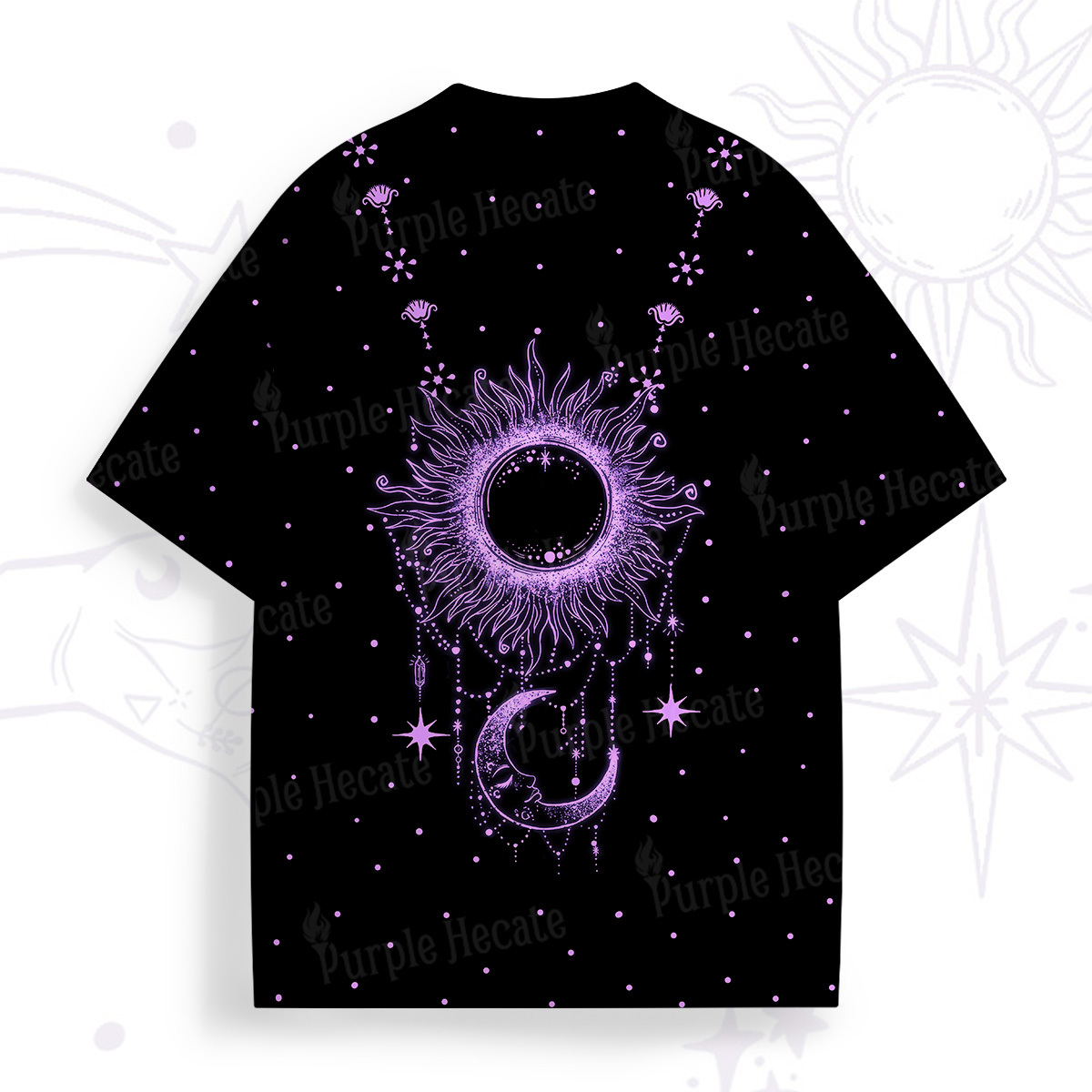 Purplehecate Radiance Of Sun And Moon All Over Print T-Shirt